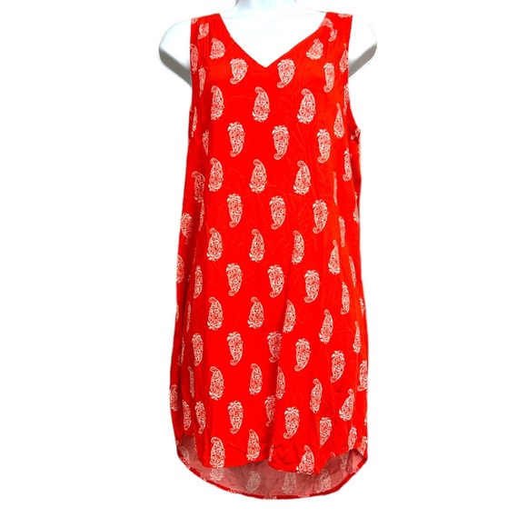 SzM Old Navy Paisley Red Dress - Picture 3 of 5